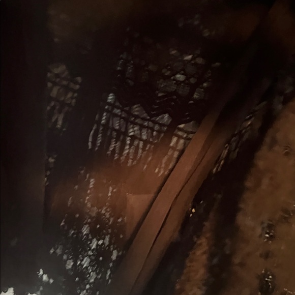 Express Women's Black Lace Blouse gothic romantic size small - Picture 5 of 8